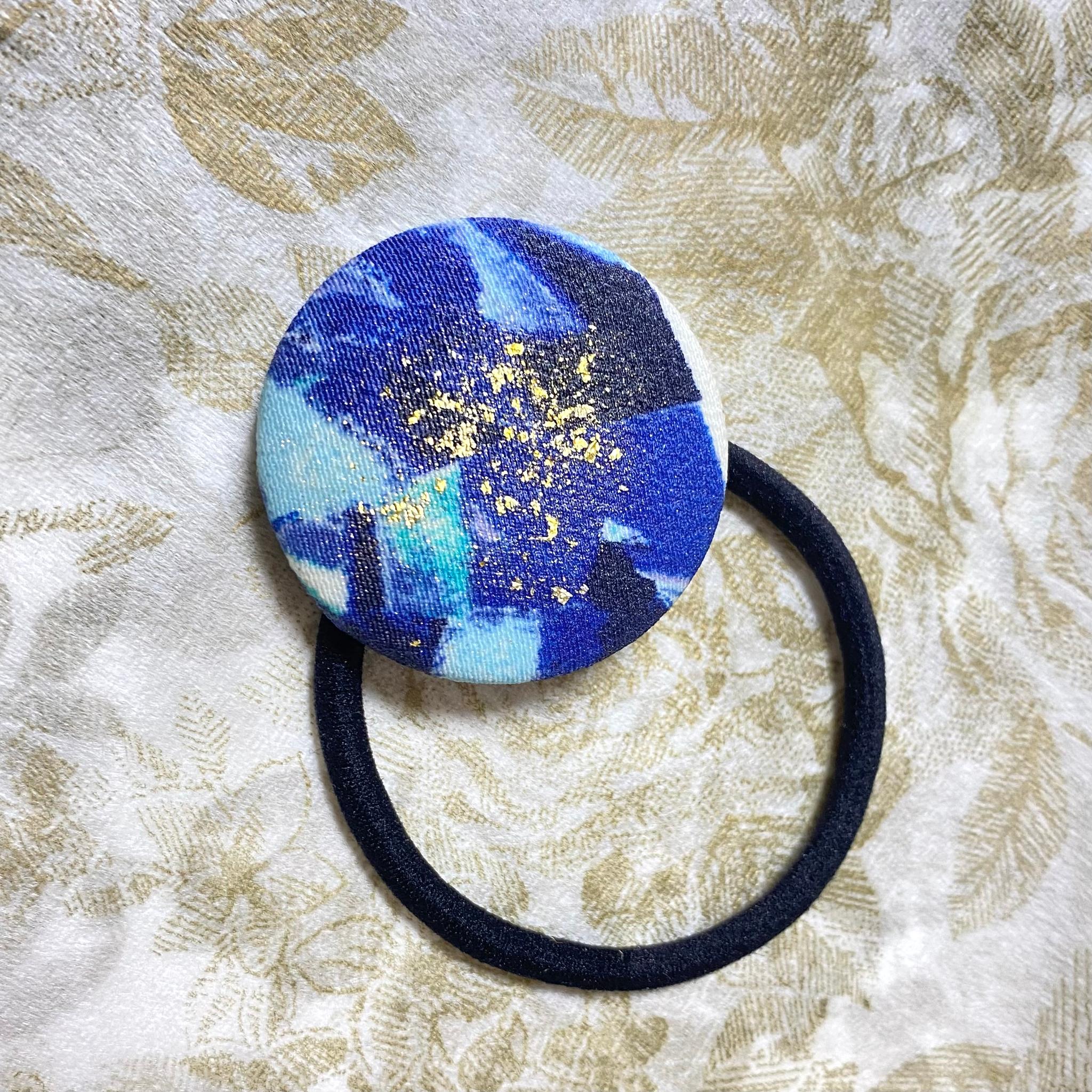 春のヘアアレンジアイテム【宝石シリーズ】選べる宝石カラー💎金箔付きキラキラヘアゴム | 2枚目